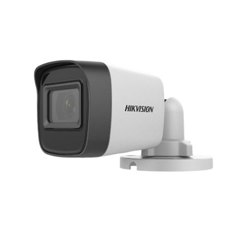 Camera HDTVI DS-2CE16H0T-ITFS thân trụ mini 5MP có âm thanh  vỏ sắt