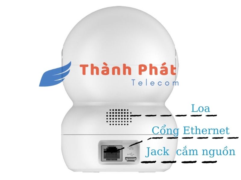 Mặt sau camera ezviz TY2 Mặt sau camera ezviz TY2